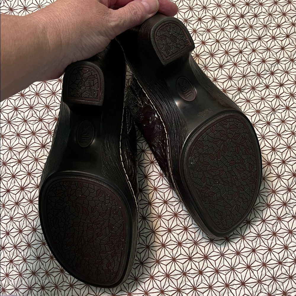 Gorgeous leather SOFFT Clogs size 7M - Picture 6 of 10